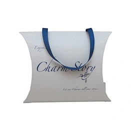 Custom Hair Packaging Pillow Case Box Paper Bag with Handle for Weave