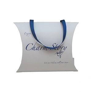 Custom Hair Packaging Pillow Case Box Paper Bag with Handle for Weave